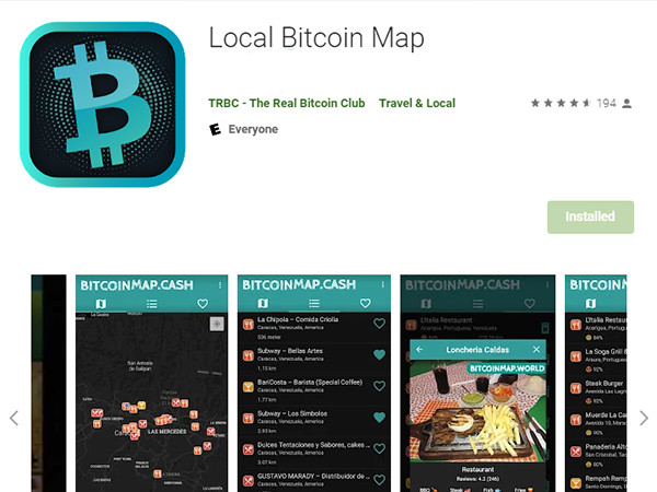 Local Bitcoin Map Android